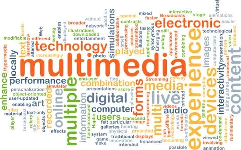 Multimedia background concept Stock Illustration