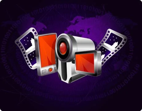 Multimedia background Stock Illustration