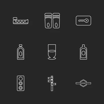 Multimedia , camera , user interface  , technology , summer , drink ,  food , 스톡 일러스트