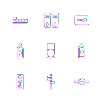 Multimedia , camera , user interface  , technology , summer , drink ,  food , 스톡 일러스트