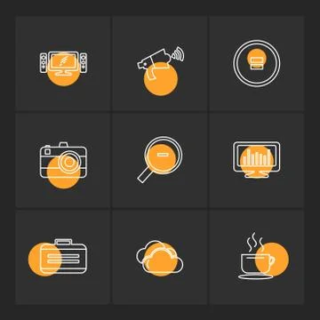 Multimedia , camera , user interface  , technology , summer , drink ,  food , イラスト素材