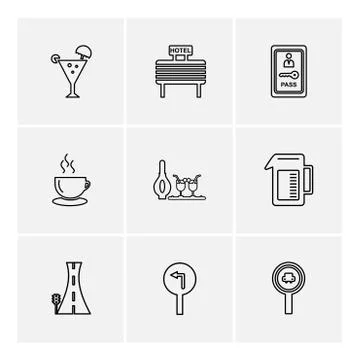 Multimedia , camera , user interface  , technology , summer , drink ,  food , Illustrazione stock