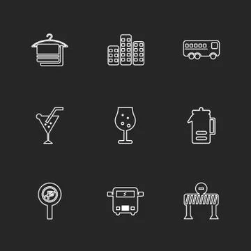 Multimedia , camera , user interface  , technology , summer , drink ,  food , Illustrazione stock