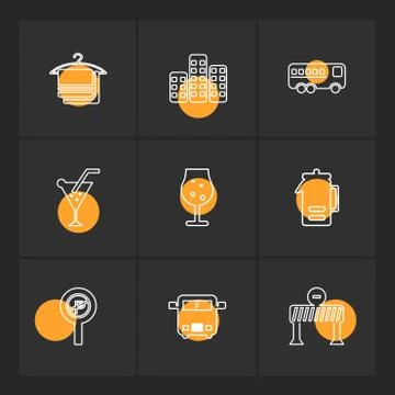 Multimedia , camera , user interface  , technology , summer , drink ,  food , Illustrazione stock