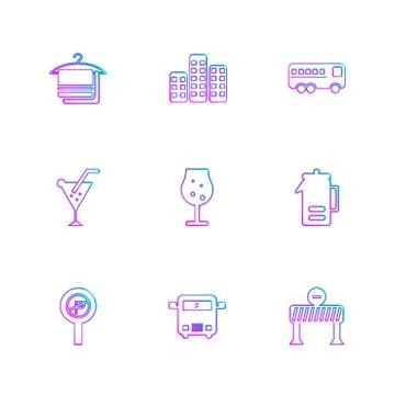 Multimedia , camera , user interface  , technology , summer , drink ,  food , Illustrazione stock