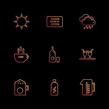 Multimedia , camera , user interface  , technology , summer , drink ,  food , イラスト素材