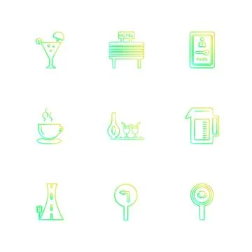 Multimedia , camera , user interface  , technology , summer , drink ,  food , Illustrazione stock