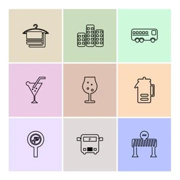 Multimedia , camera , user interface  , technology , summer , drink ,  food , Stock Illustration