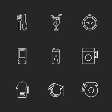 Multimedia , camera , user interface  , technology , summer , drink ,  food , イラスト素材