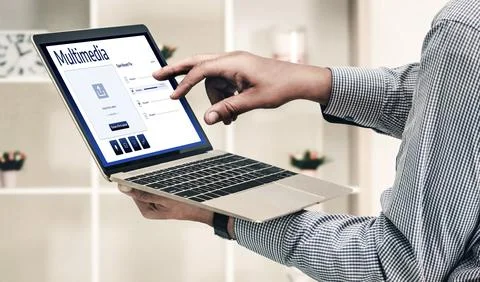 Multimedia cloud computing storage for uploading and store files online snugly Stock Photos