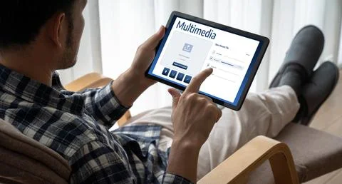 Multimedia cloud computing storage for uploading and store files online snugly Stock Photos