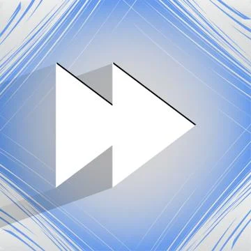 Multimedia control. Flat modern web design on a flat geometric abstract backg イラスト素材