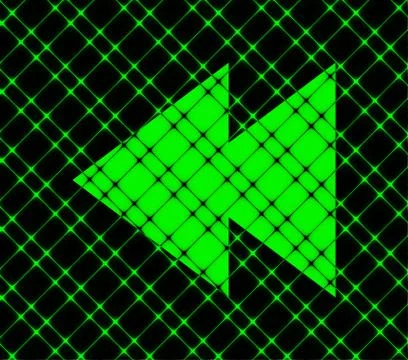 Multimedia control. Flat modern web button and space for your text. 스톡 일러스트