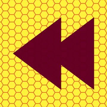 Multimedia control. Flat modern web button and space for your text. Stock Illustration