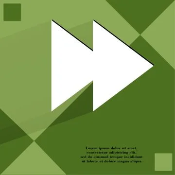 Multimedia control. Flat modern web design on a flat geometric abstract backgrou 스톡 일러스트