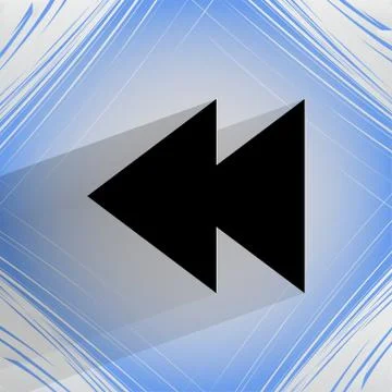 Multimedia control. Flat modern web design on a flat geometric abstract backgrou イラスト素材