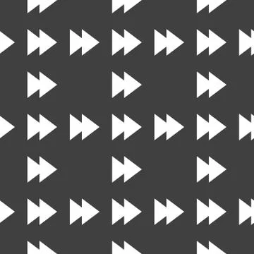 Multimedia control web icon. flat design. Seamless pattern. 스톡 일러스트