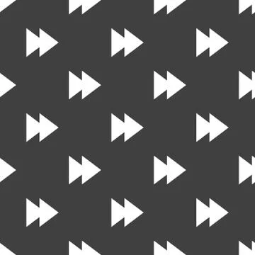 Multimedia control web icon. flat design. Seamless pattern. 스톡 일러스트