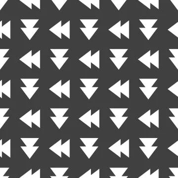 Multimedia control web icon. flat design. Seamless pattern. 스톡 일러스트