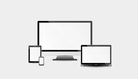 Multimedia devices Stock Illustration