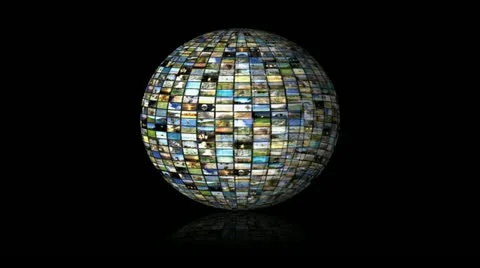 Multimedia Globe 01 Stock Footage 12714316