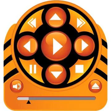 Multimedia icons Stock Illustration