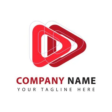 Multimedia logo. Illustrazione stock