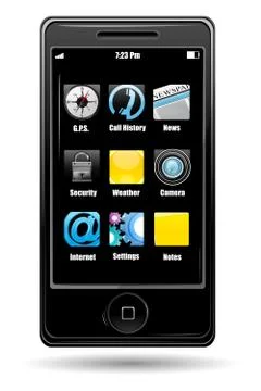 Multimedia mobile Stock Illustration