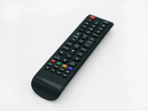 Multimedia Remote control. Isolated on a white background Stock Photos