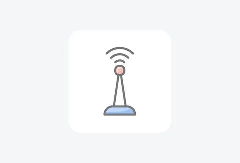 Multimedia, sound fully editable vector flat icon Stock Illustration