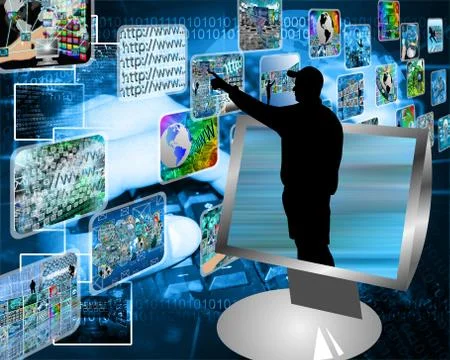 Multimedia stream Stock Illustration