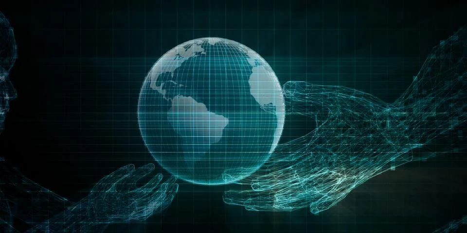 Multimedia Technology Background Stock Illustration