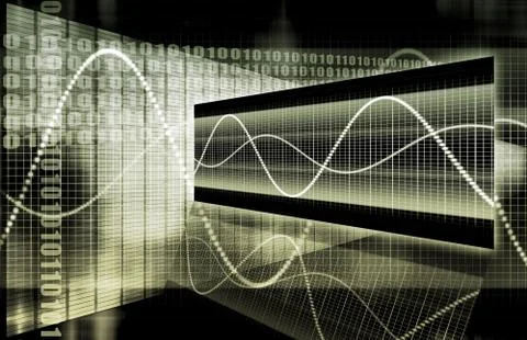 Multimedia technology data Stock Illustration