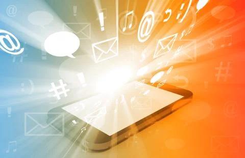 Multimedia technology Stock Illustration