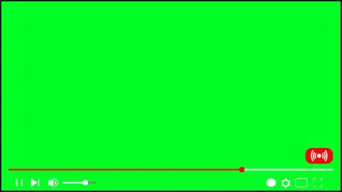 Multimedia video player frame chroma key template Stock Illustration
