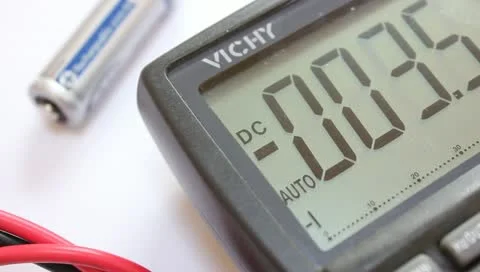 Multimeter with battery Video stock 11242387