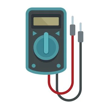 Multimeter device icon flat isolated vector Stock Illustration