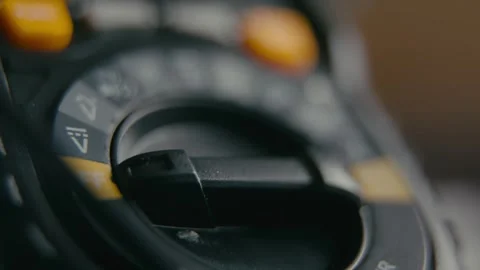 Multimeter Dial Being Turned to Select Various Electrical Testing Ranges Stock Footage 331166006