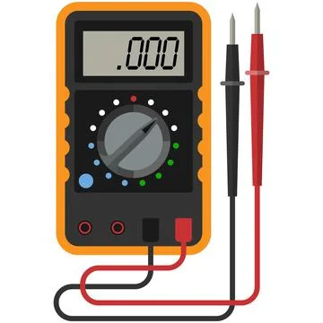Multimeter digital icon vector isolated on white Stock Illustration