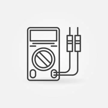 Multimeter icon or logo Stock Illustration