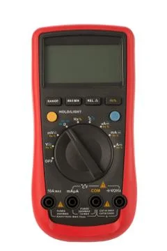 Multimeter isolated on white background Stock Photos