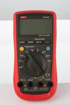 Multimeter isolated on white background Stock Photos