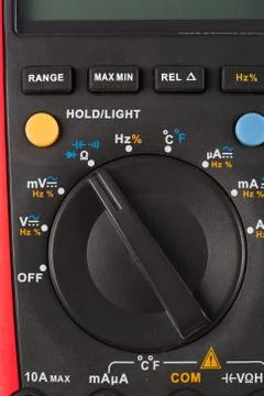 Multimeter isolated on white background Stock Photos