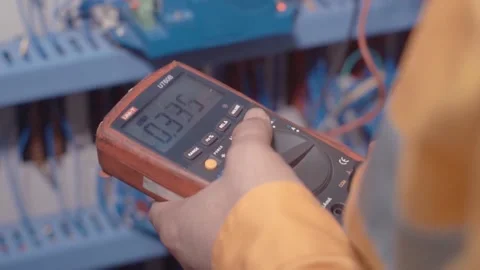 Multimeter measuring circuit Stock Footage 234495394