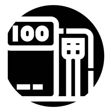 Multimeter measuring electricity vector icon for diagnostics Stock Illustration