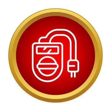 Multimeter measuring instrument working with electricity icon 스톡 일러스트