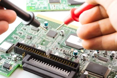 Multimeter meter in studio light Stock Photos