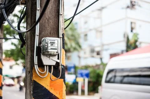 Multimeter meter in studio light Stock Photos
