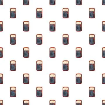 Multimeter pattern for electrical measurement and engineering Stock Illustration