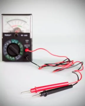 Multimeter with probe Stock Photos